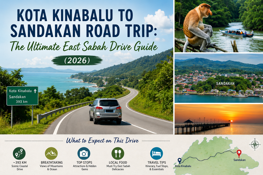 East Sabah self-drive adventure from Kota Kinabalu to Sandakan