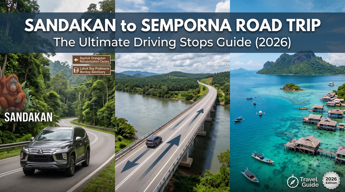 Sandakan to Semporna Road Trip: The Ultimate Driving Stops Guide (2026)