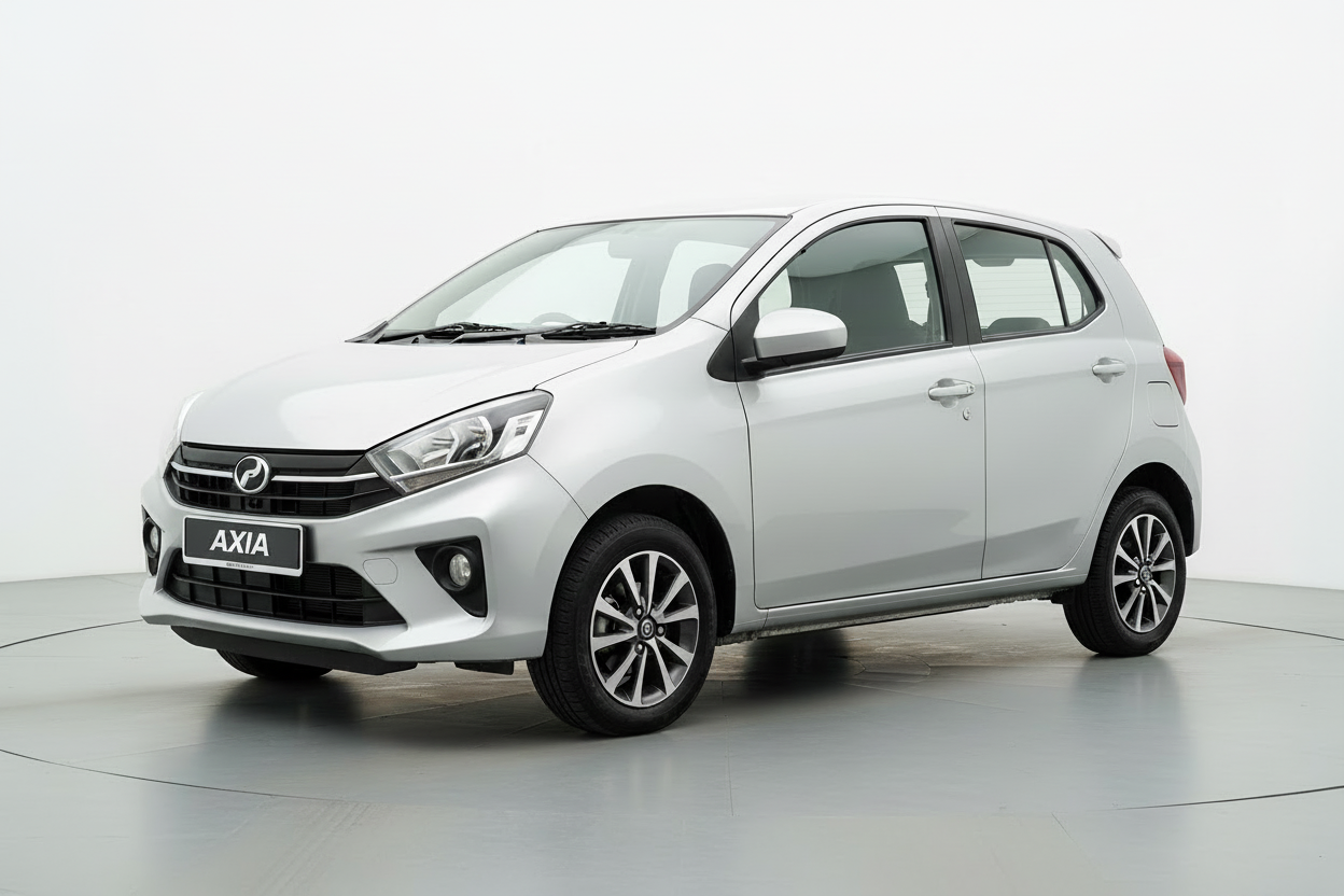 Perodua Axia 1.0 CC Auto - white background